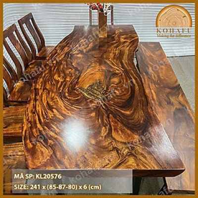 Bàn Dài Me Tây Nguyên Tấm Hiện Đại - KL20576