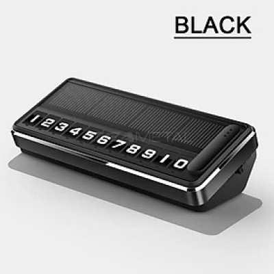 Bảng Số Điện Thoại Pin Sạc Năng Lượng Mặt Trời Phát Sáng Ban Đêm Dừng Đỗ Xe Toyota Vios, Hyundai, Kia, Peugeot, Honda