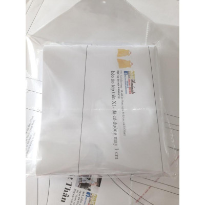 Rập giấy bộ quần short áo giả vest mã 1307 (BẢN VẼ)