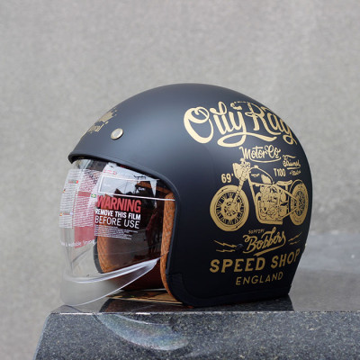 Nón bảo hiểm 3/4 ROYAL M139 có kính âm V5 ĐEN