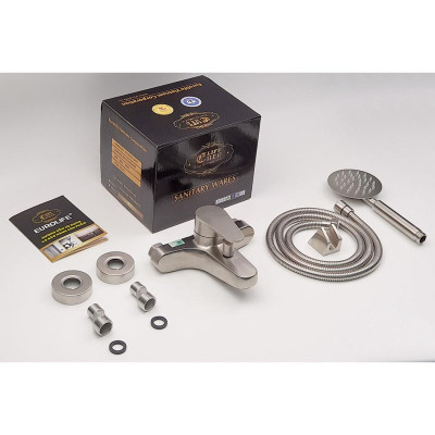 Bộ vòi sen nóng lạnh Inox SUS 304 Eurolife EL-1101 (Trắng vàng)