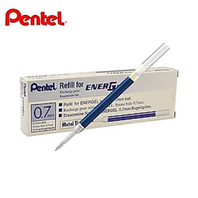 Hộp 12 Ruột bút nước energel Pentel LR7 màu xanh 0.7mm