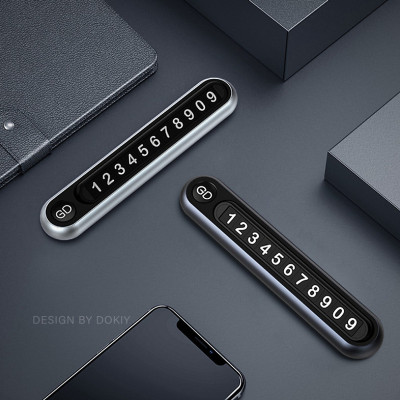 Bảng số liên hệ gắn trên táp lô cao cấp trên ô tô