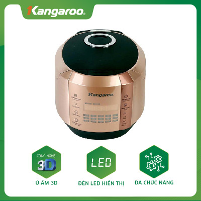 Nồi Cơm Điện Tử Kangaroo KG596 (1.5 Lít) - Vàng đồng - Hàng chính hãng