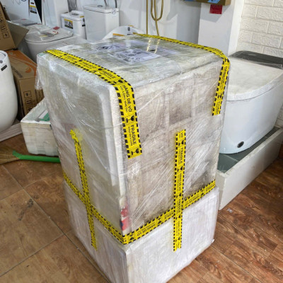 CHẬU LAVABO TRỤ TRÒN LIỀN KHỐI GROVES GRLL4 (41x41x85)