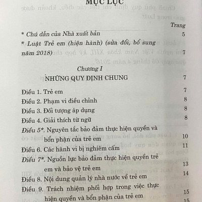 Luật Trẻ Em  ( Hiện hành ) ( Sửa đổi, bổ sung năm 2018)