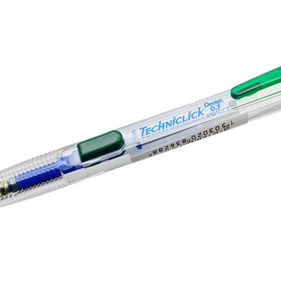 Bút Chì Kim Bấm Giữa 0.7Mm Pd107T - Xanh Lá