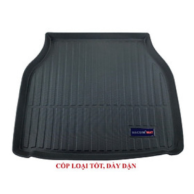 Thảm lót cốp xe ô tô Jaguar XJ nhãn hiệu Macsim chất liệu TPV cao cấp màu đen (07)
