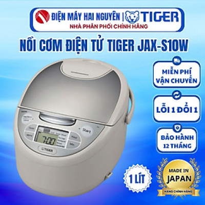 Nồi Cơm Điện Tử Tiger JAX-S10W - 1L - Hàng Chính Hãng