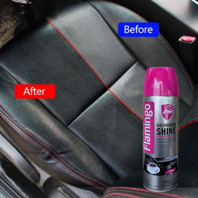 Combo 2 Chai Xịt Tẩy Vệ Sinh & Dưỡng Bóng Nội Thất Ô Tô Flamingo F002 và F096 vệ sinh ghế da và làm sạch Sofa