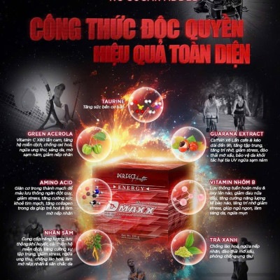 DMAXX thức uống bổ sung vitamin năng lượng không đường DAMODE 32 gói màu đỏ mỗi gói 2,2gr