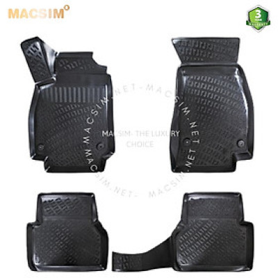 Thảm lót sàn ô tô nhựa TPU Silicon Audi A6 C8 (Typ 4K) 2019+ Nhãn hiệu Macsim