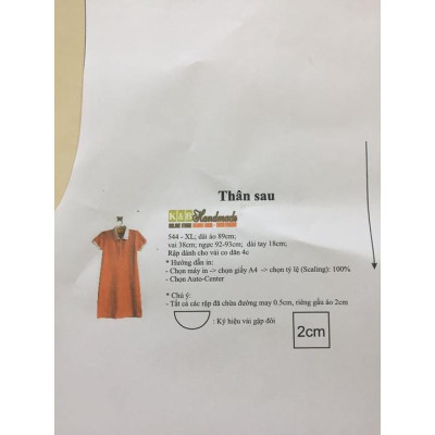 Rập giấy A0 mã 621 (BẢN VẼ) rập sơ mi