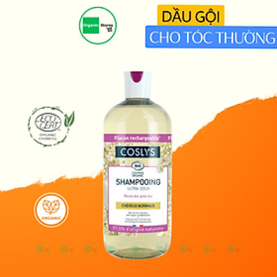 Dầu gội hữu cơ dành cho tóc dầu chiết xuất từ táo và ngưu bàng 500ml - Coslys