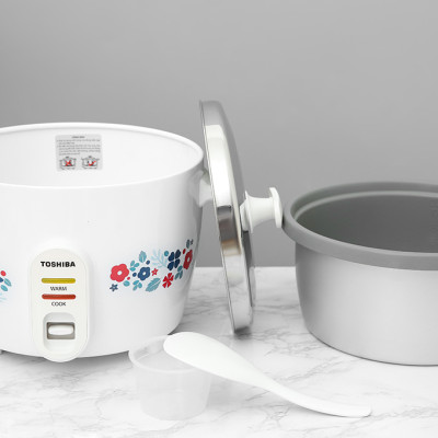 Nồi cơm nắp rời Toshiba RC-18MH2PV(F) 1.8 lít - Lòng nồi hợp kim nhôm chống dính - Hàng chính hãng - Bảo hành 12 tháng