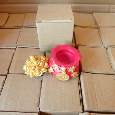 Hũ Đựng Muối Gạo Tài Lộc Đầu Năm Mới, Túi Thần Tài May Mắn Trang Trí Bàn Làm Việc......