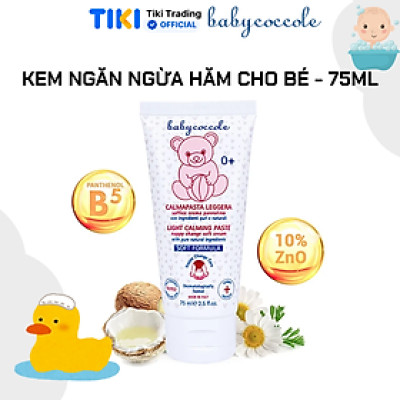 Kem ngăn ngừa hăm Babycoccole chiết xuất hoa cúc, Pathenol và ZnO 0M+ - 75ml