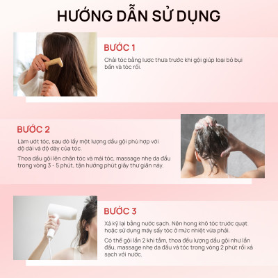 Combo 2 Dầu gội thảo dược Fresh Shampoo giảm rụng tóc, giảm gàu, nuôi dưỡng tóc mềm mượt và chắc khỏe từ gốc
