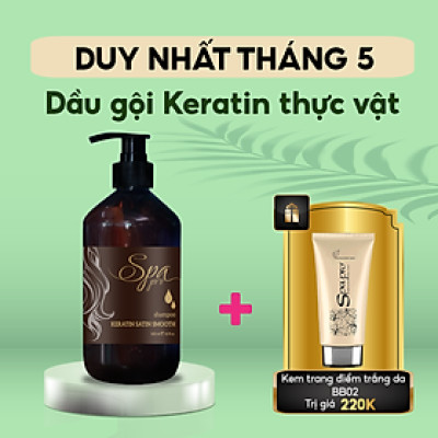 Dầu Gội Keratin Thực Vật 100% Vegan Chuẩn SPA Chăm Sóc Tóc Chuyên Nghiệp (1000ml)