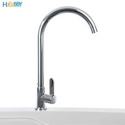 Vòi rửa chén lạnh gắn chậu inox 304 bóng khớp bi Hobby home decor RL2