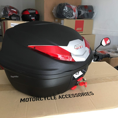 Thùng givi B360N kèm đế đệm MP70N và ốc gắn, thùng gắn sau xe máy givi