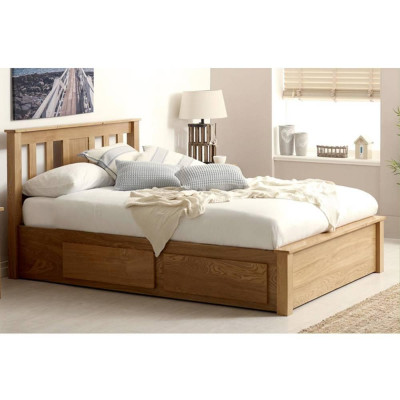 Giường Đôi Wimbledon Gỗ Sồi IBIE - BBDWIMO