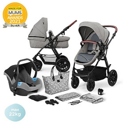 Bộ xe đẩy Kinderkraft XMOOV3IN1 cho bé từ 0 tháng tuổi đến 22kg