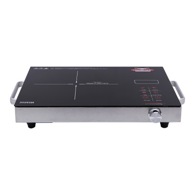 Bếp Hồng Ngoại 2200W Ladomax Ha-666 Inox Mặt Kính Germany Nấu Mọi Loại Nồi Chảo Có Thể Nướng Trực Tiếp Trên Bếp-Hàng Chính Hãng