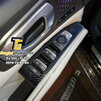 Ốp nội thất vân Carbon KIA Sorento 2021 cao cấp – Bộ 6 chi tiết