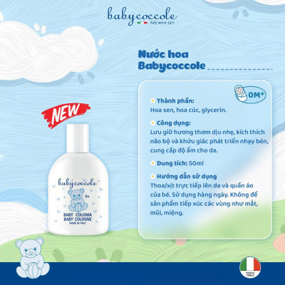 Nước hoa chiết xuất Babycoccole 0M+