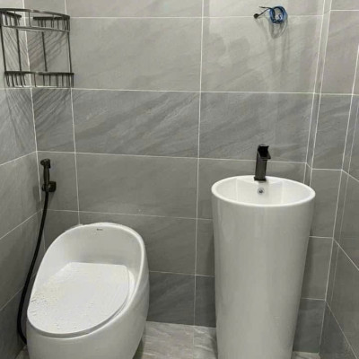 CHẬU LAVABO TRỤ TRÒN LIỀN KHỐI GROVES GRLL4 (41x41x85)