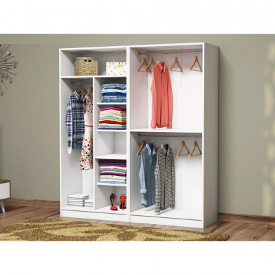 Tủ để quần áo gỗ MDF thiết kế hiện đại SMLIFE Brook