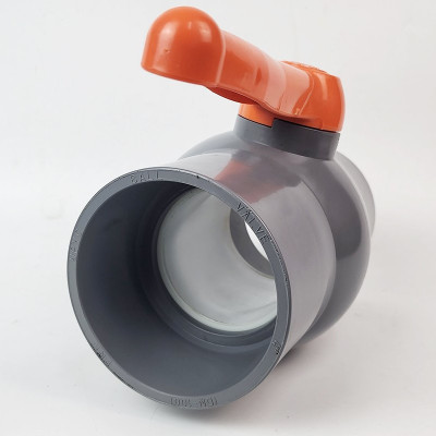 Van uPVC thân đúc bi nhưa ABS 90, 114mm Eurolife EL-VN (tay cam)