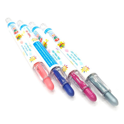 Bút Sáp Màu Xoay - 18 Màu DK 3301-18 (Túi Nhựa PVC)