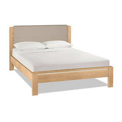 Giường Casa bọc nệm gỗ sồi