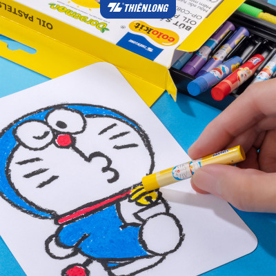 Bút sáp dầu màu Pastel Thiên Long Colokit Doraemon OP-C08/DO