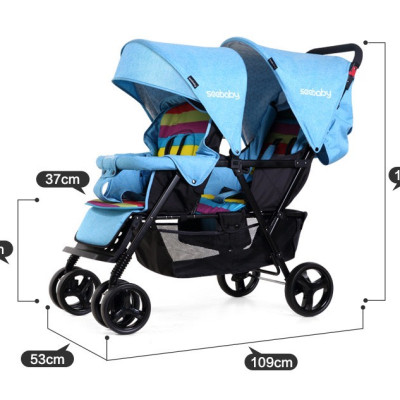 Xe đẩy đôi Seebaby T12-T-S Hàng chính hãng