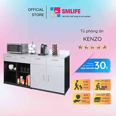 Tủ đựng đồ phòng ăn bằng gỗ công nghiệp MDF SMLIFE Kenzo
