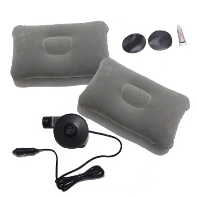 Đệm (nệm) hơi ô tô mặt nhung - ghi