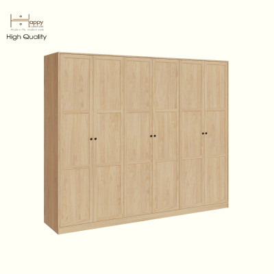 HAPPY FURNITURE , MATTA - Tủ quần áo 6 cửa mở , TCM_212 , 240cm x 54cm x 200cm DxRxC