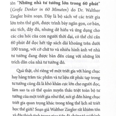 Những Nhà Tư Tưởng Lớn - Trong 60 Phút (VL)