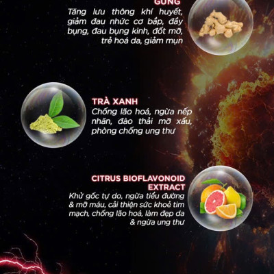  DMAXX thức uống bổ sung vitamin năng lượng không đường DAMODE 69 gói màu đỏ mỗi gói 2,2gr