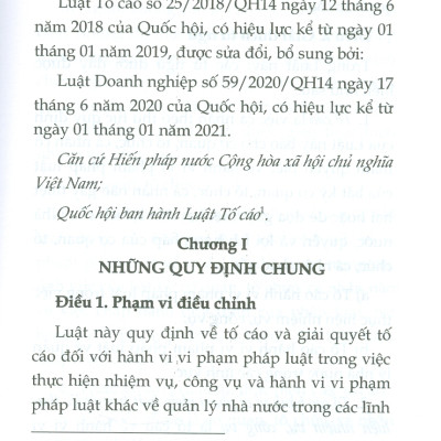 Luật Tố Cáo