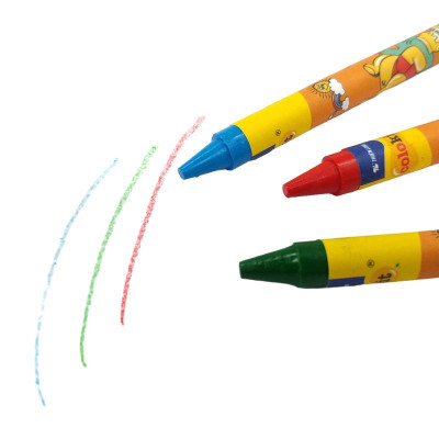 Hộp 18 Bút Sáp Màu Crayon - Colorkit CR-C013/PO - Hình Gấu Pooh