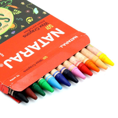 Hộp 12 Bút Sáp Màu Soy - Nataraj