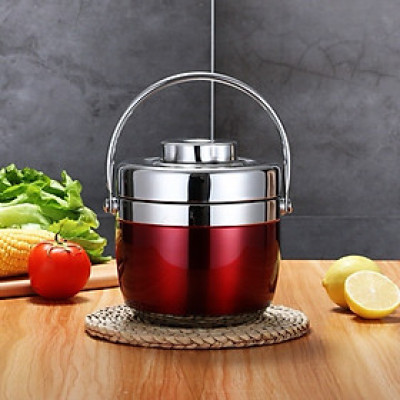 Cặp lồng giữ nhiệt inox dung tích 1,5 lít thiết kế 2 tầng (hàng dày và nặng) hộp đựng cơm