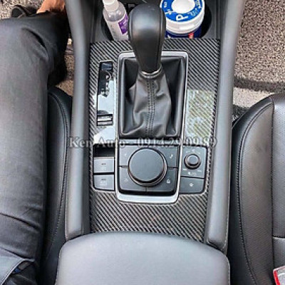 Ốp nội thất Carbon Mazda 3 2020 2021 chất liệu nhựa vân carbon cao cấp