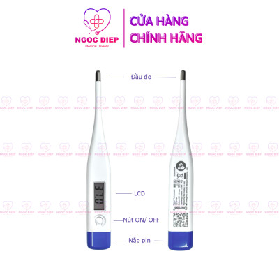 Nhiệt kế điện tử kỹ thuật số BERRCOM DT-007 - Thiết bị đo thân nhiệt - Hàng chính hãng