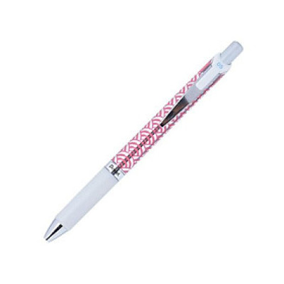 Bút Bi Gel Pentel Energel Kawall 0.5mm - BLN75KW9-C - Mực Xanh - Thân Hồng Bạc