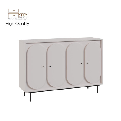 [Happy Home Furniture] SWEETY, Tủ đựng đồ 4 cửa mở - chân sắt, 140cm x 40cm x 95cm ( DxRxC), TCM_062